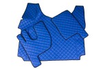 FL14, floor mats - ECO- leather, RENAULT version - T ( . starting from 2014) - low cabin blue